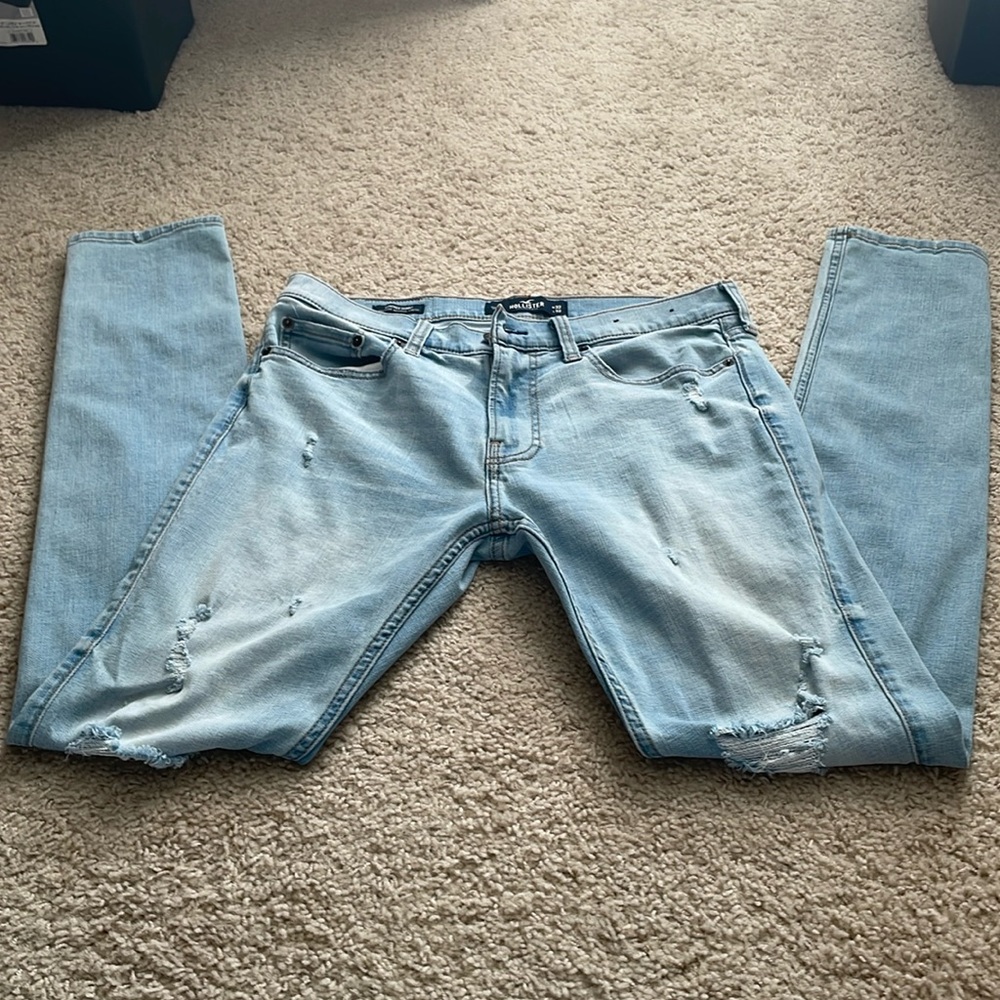 Hollister Distressed Stacked Skinny Jeans
